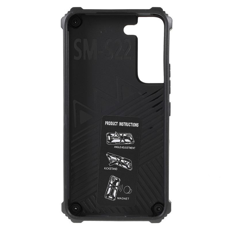 Cover Samsung Galaxy S22 5G Bicolor Aftagelig Støtte