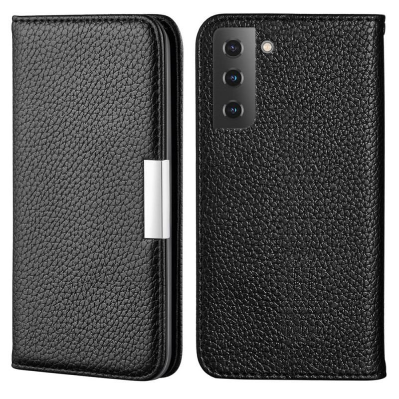 Cover Samsung Galaxy S22 5G Flip Cover Imiteret Læder Litchi Ultra Chic