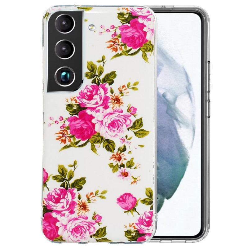 Cover Samsung Galaxy S22 5G Fluorescerende Liberty-blomster