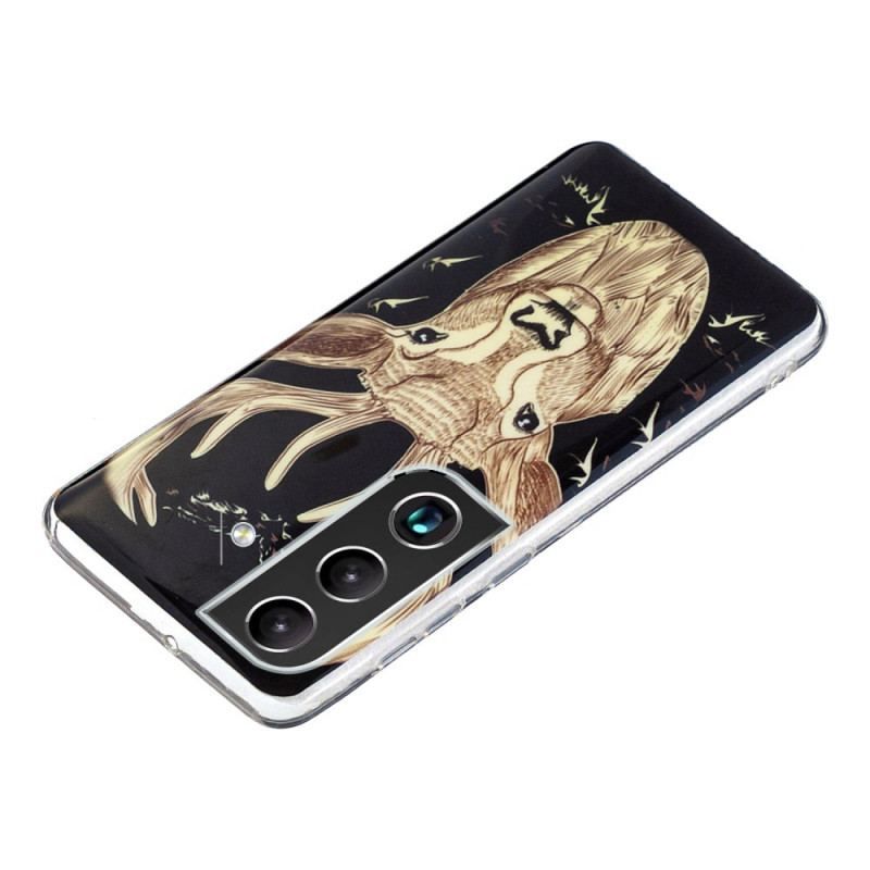 Cover Samsung Galaxy S22 5G Fluorescerende Majestic Deer