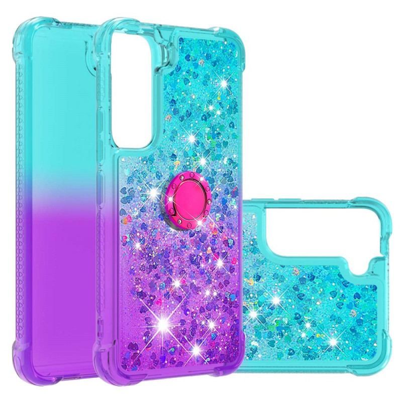 Cover Samsung Galaxy S22 5G Glitter Ring-bracket