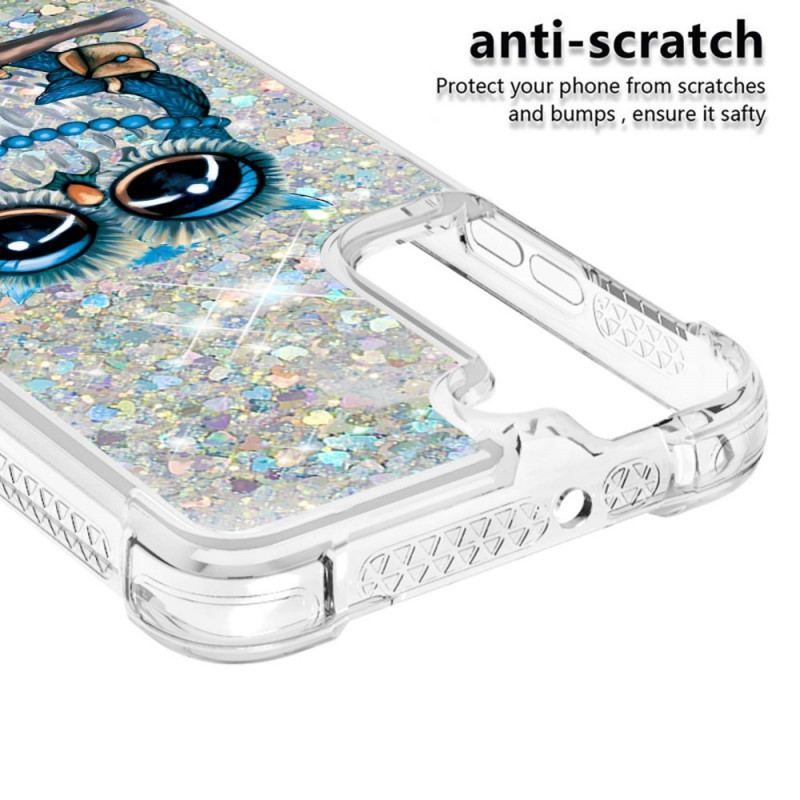 Cover Samsung Galaxy S22 5G Miss Owl Pailletter