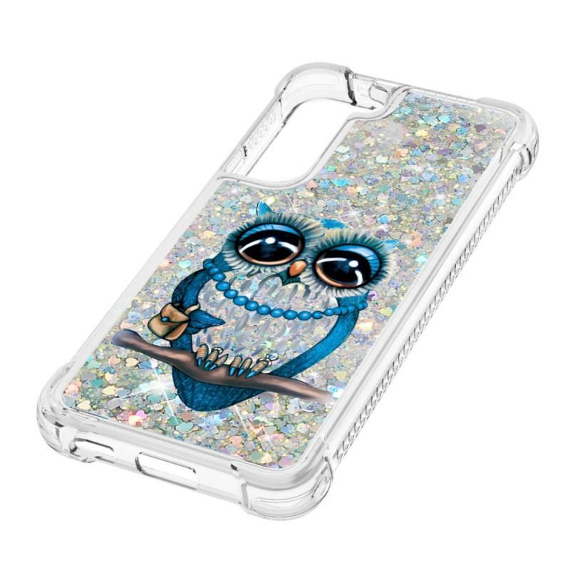 Cover Samsung Galaxy S22 5G Miss Owl Pailletter