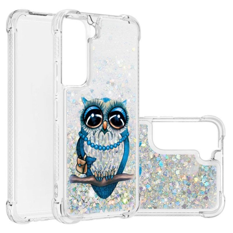 Cover Samsung Galaxy S22 5G Miss Owl Pailletter