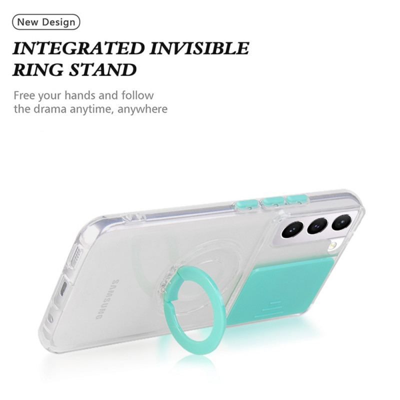 Cover Samsung Galaxy S22 5G Ring-støtte Og Linsebeskyttere