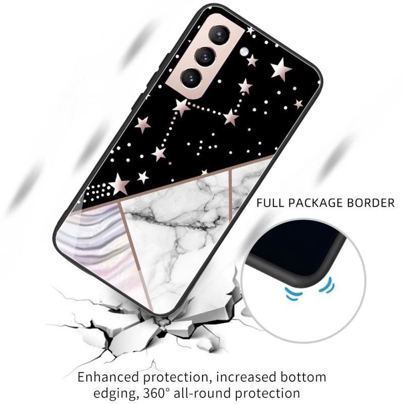 Cover Samsung Galaxy S22 5G Variabel Geometrisk Marmor