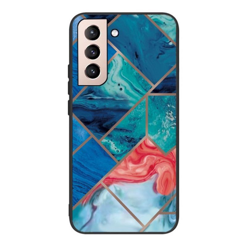 Cover Samsung Galaxy S22 5G Variabel Geometrisk Marmor