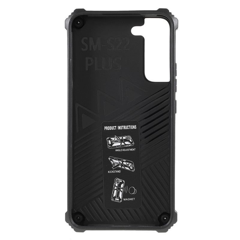 Cover Samsung Galaxy S22 Plus 5G Bicolor Aftagelig Støtte