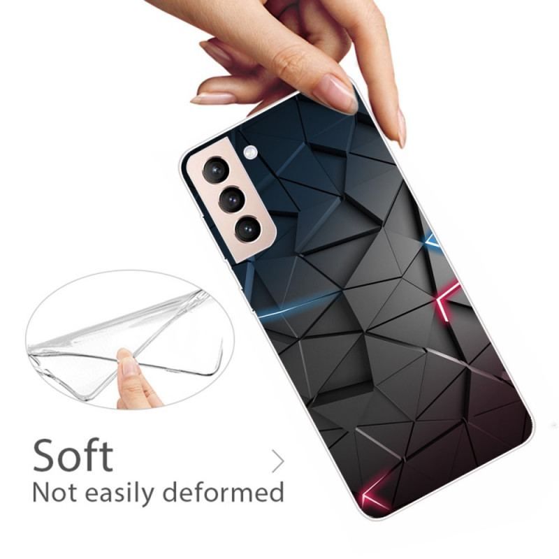 Cover Samsung Galaxy S22 Plus 5G Fleksibel Geometri