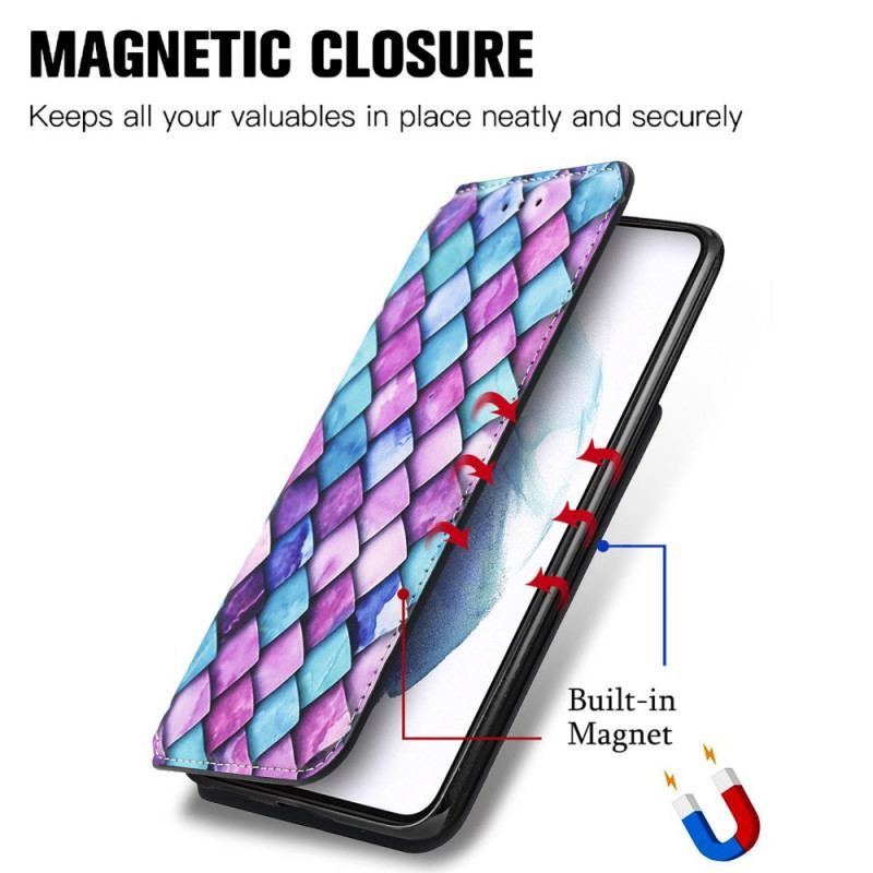 Cover Samsung Galaxy S22 Plus 5G Flip Cover Caseneo Rfid Design