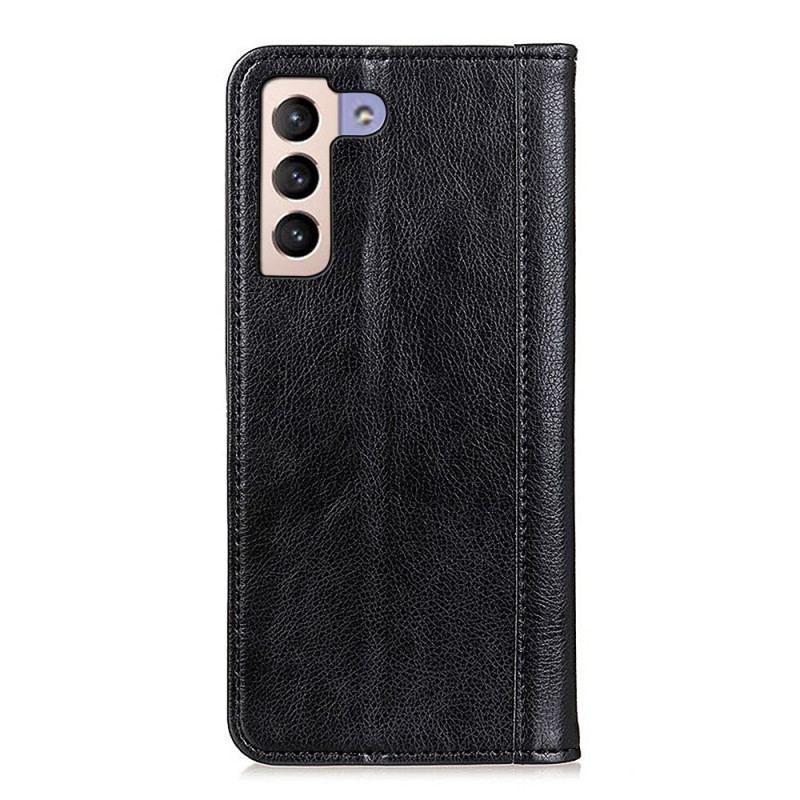 Cover Samsung Galaxy S22 Plus 5G Flip Cover Elegance Split Litchi Læder