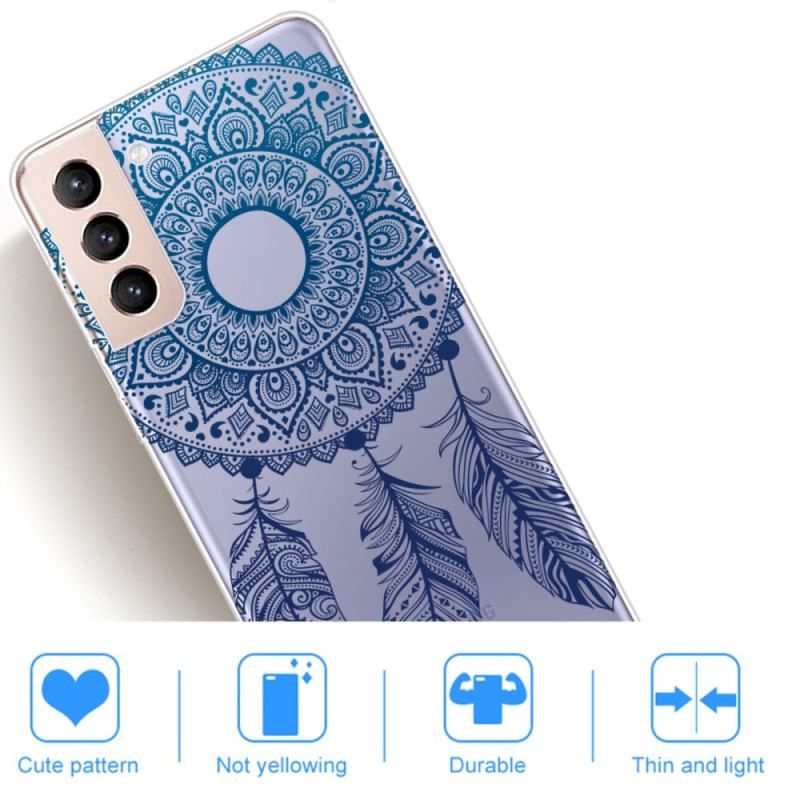 Cover Samsung Galaxy S22 Plus 5G Mandala Med Enkelt Blomst