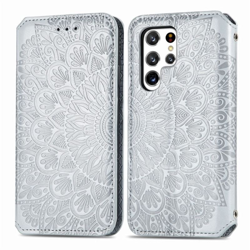 Cover Samsung Galaxy S22 Ultra 5G Flip Cover Mandala