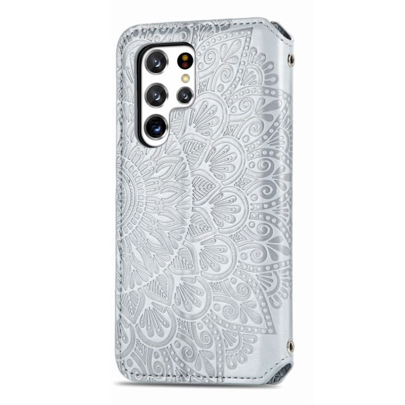 Cover Samsung Galaxy S22 Ultra 5G Flip Cover Mandala