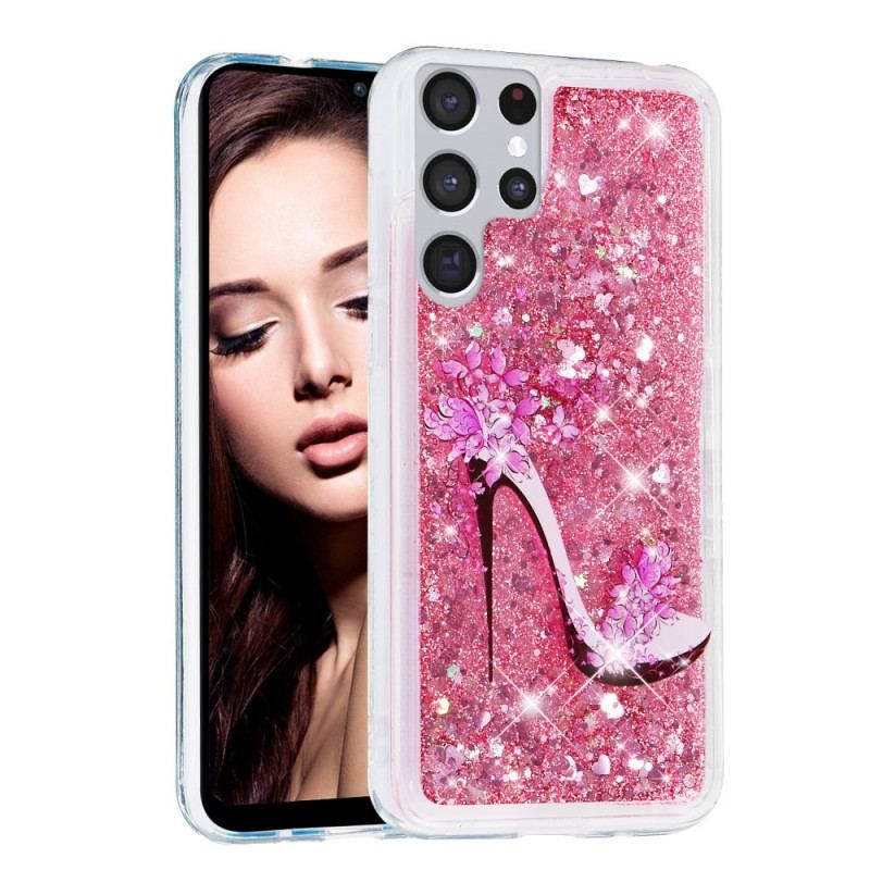 Cover Samsung Galaxy S22 Ultra 5G Glitter Pumpe