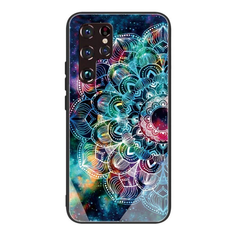 Cover Samsung Galaxy S22 Ultra 5G Mandala Hærdet Glas