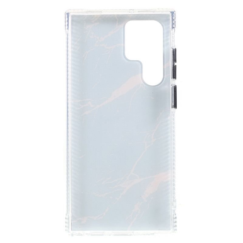 Cover Samsung Galaxy S22 Ultra 5G Marmoreret Hybrid