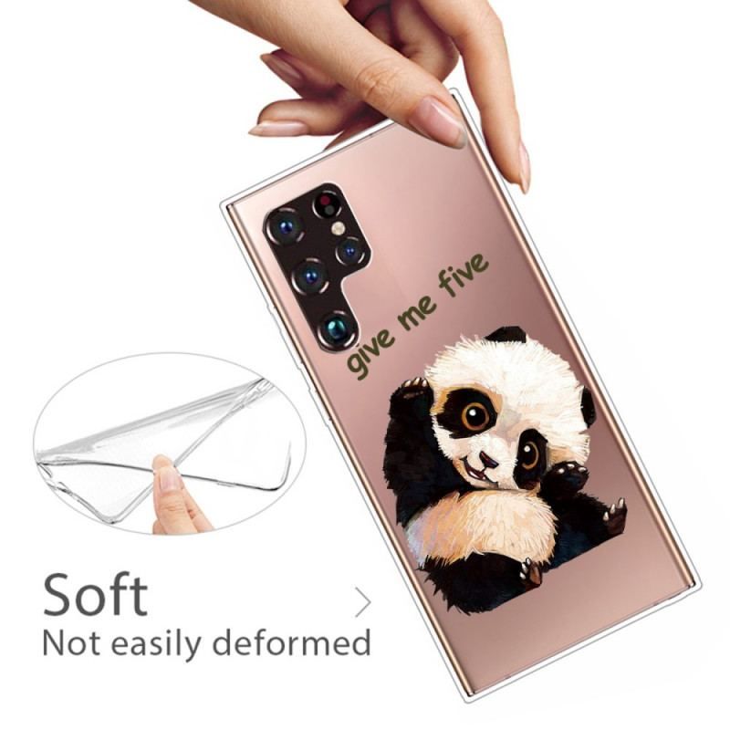 Cover Samsung Galaxy S22 Ultra 5G Panda Giv Mig Fem