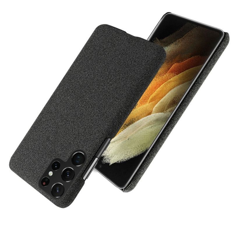 Cover Samsung Galaxy S22 Ultra 5G Teksturstof Ksq