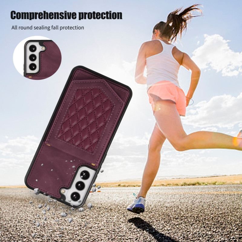 Cover Samsung Galaxy S23 5G Rfid-kortholder Med Skulderrem