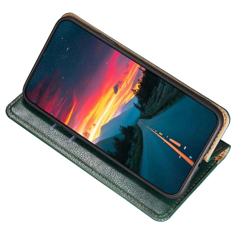 Cover Samsung Galaxy S23 Plus 5G Flip Cover Imiteret Lædersøm