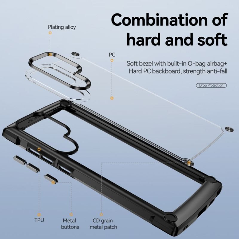 Cover Samsung Galaxy S23 Ultra 5G Hybrid Med Aluminiumslegering