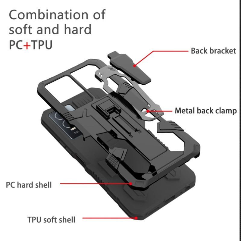 Cover Samsung Galaxy S23 Ultra 5G Robot Med Bælteclips