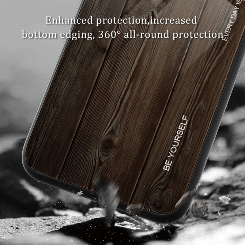 Cover Samsung Galaxy S23 Ultra 5G Trædesign Hærdet Glas