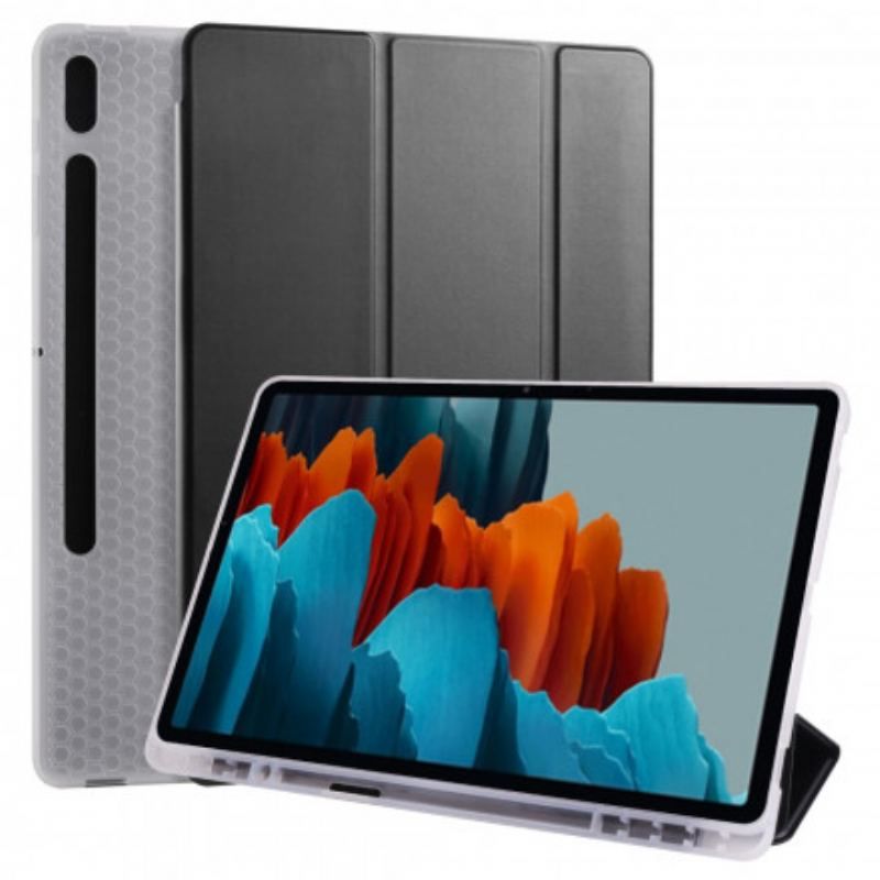 Cover Samsung Galaxy Tab S8 Plus / Tab S7 Plus Silikone Og Kunstlæder