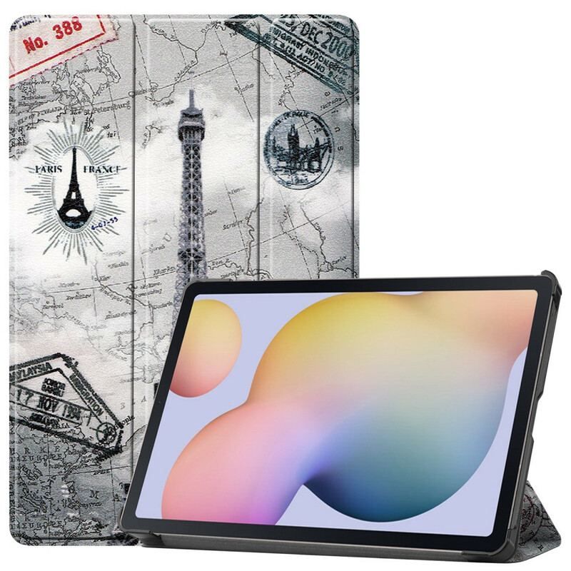 Cover Samsung Galaxy Tab S8 / Tab S7 Eiffeltårnet Stylus Holder