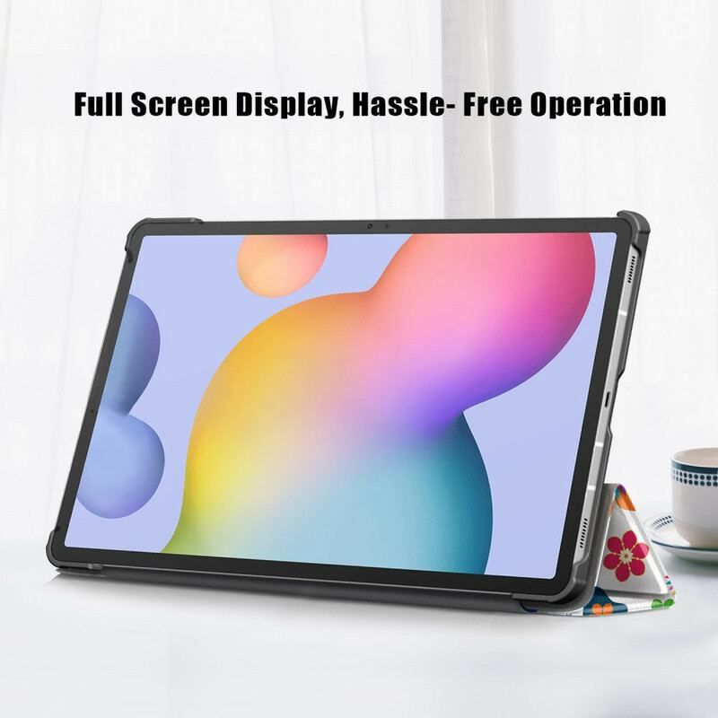 Cover Samsung Galaxy Tab S8 / Tab S7 Forbedrede Sommerfugle Og Blomster