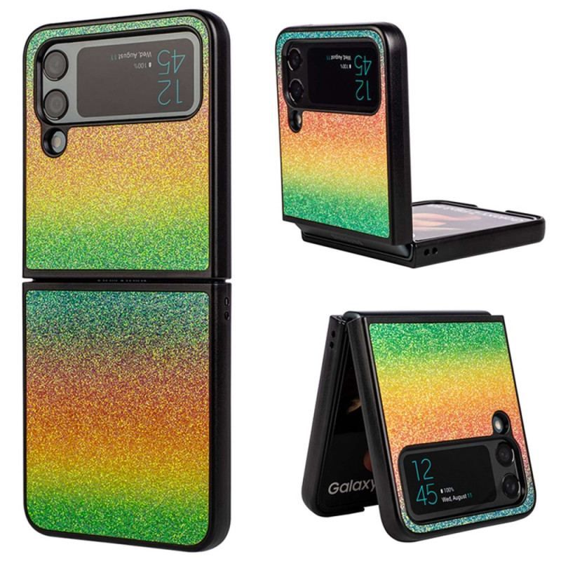 Cover Samsung Galaxy Z Flip 4 Flip Cover Glitter Gradienter