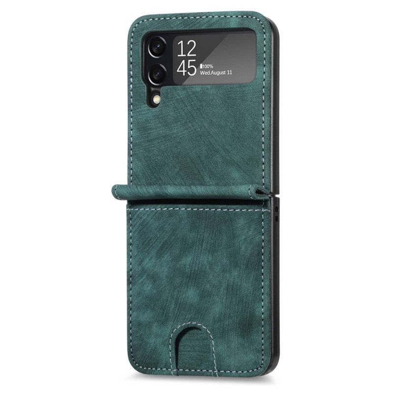 Cover Samsung Galaxy Z Flip 4 Flip Cover Kortholder / Møntpung