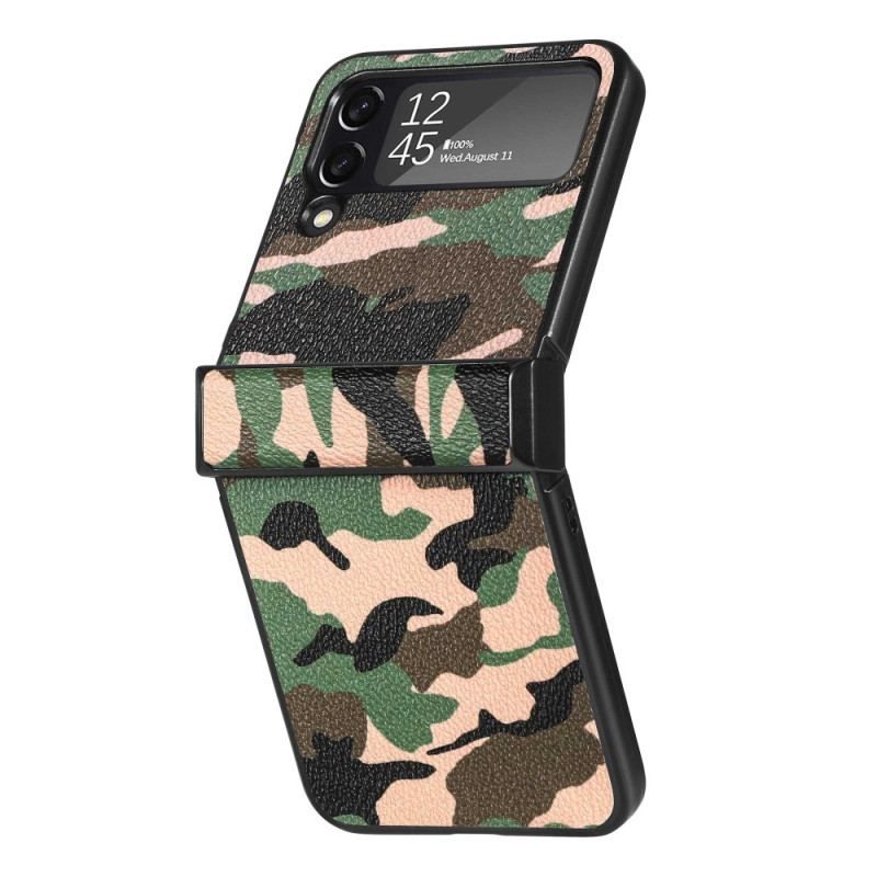 Cover Samsung Galaxy Z Flip 4 Flip Cover Militær Camouflage