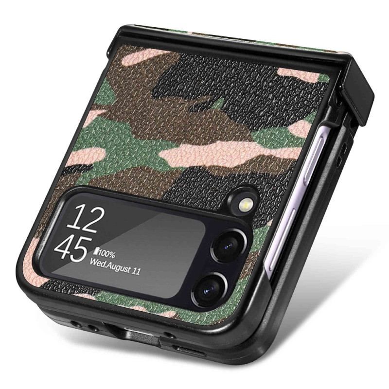 Cover Samsung Galaxy Z Flip 4 Flip Cover Militær Camouflage