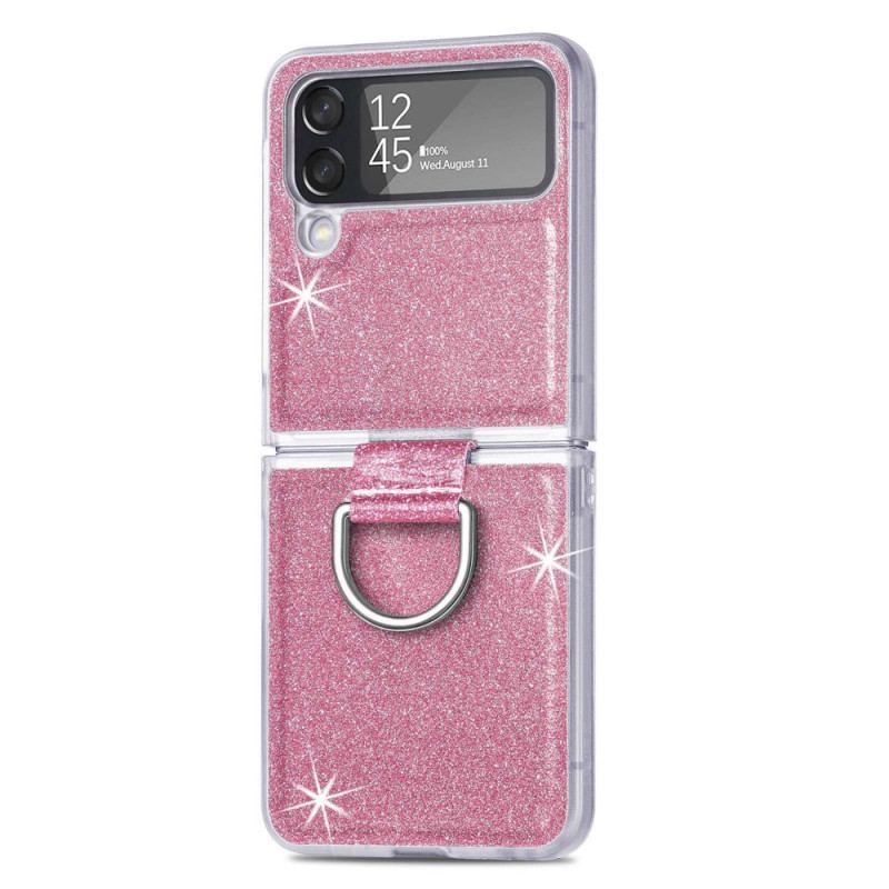 Cover Samsung Galaxy Z Flip 4 Flip Cover Pailletter Og Ring