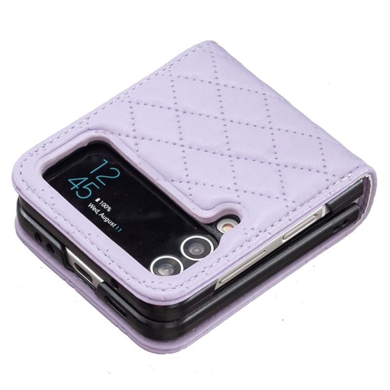 Cover Samsung Galaxy Z Flip 4 Flip Cover Quiltet Binfen Farve