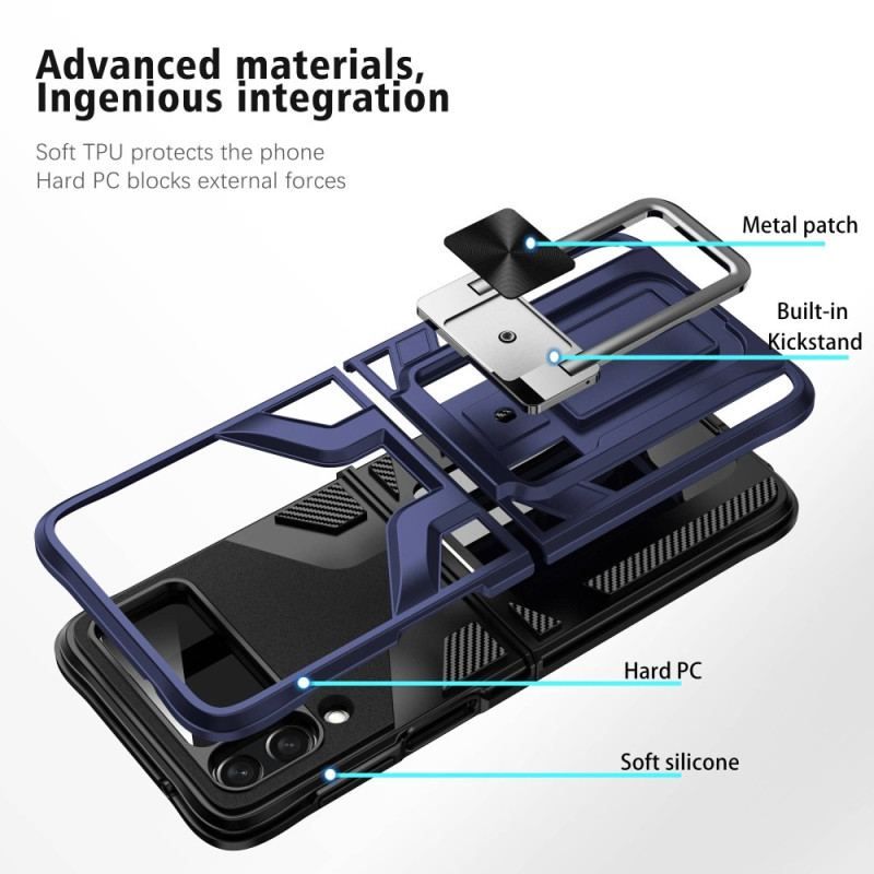 Cover Samsung Galaxy Z Flip 4 Flip Cover Ring-support