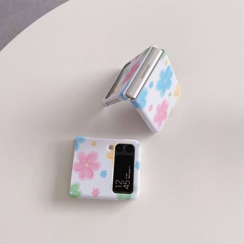 Cover Samsung Galaxy Z Flip 4 Flip Cover Smukke Blomster