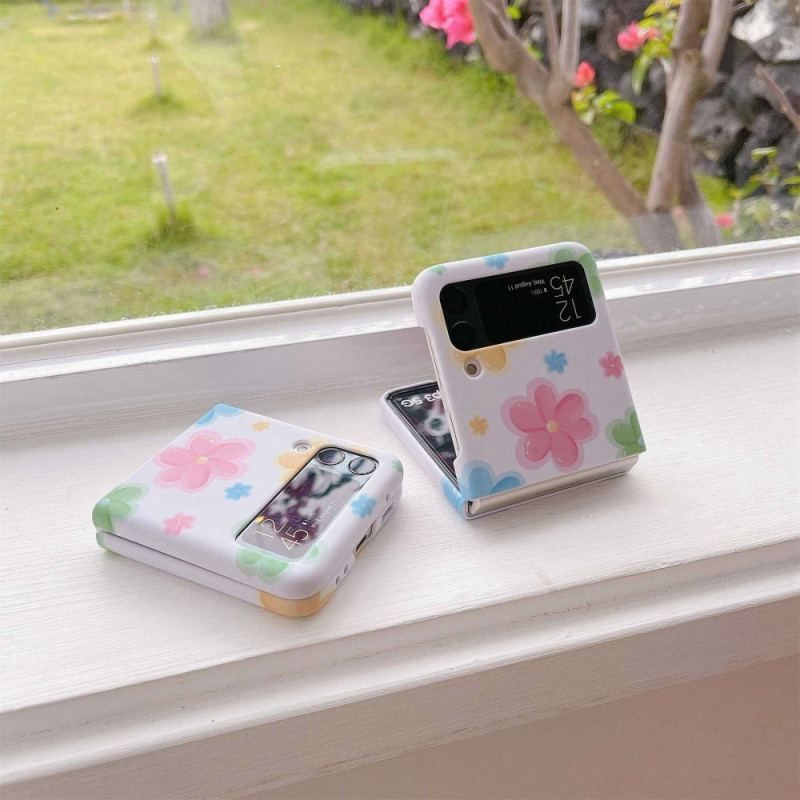 Cover Samsung Galaxy Z Flip 4 Flip Cover Smukke Blomster