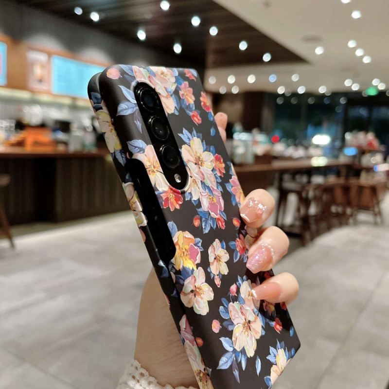 Cover Samsung Galaxy Z Fold 4 Blomster Tapet