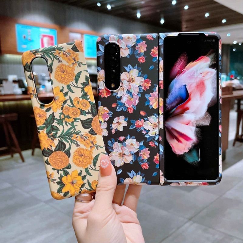 Cover Samsung Galaxy Z Fold 4 Blomster Tapet