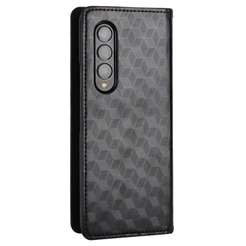 Cover Samsung Galaxy Z Fold 4 Flip Cover 3d Terning