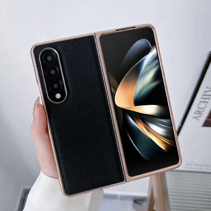 Cover Samsung Galaxy Z Fold 4 Imiteret Kalveskind