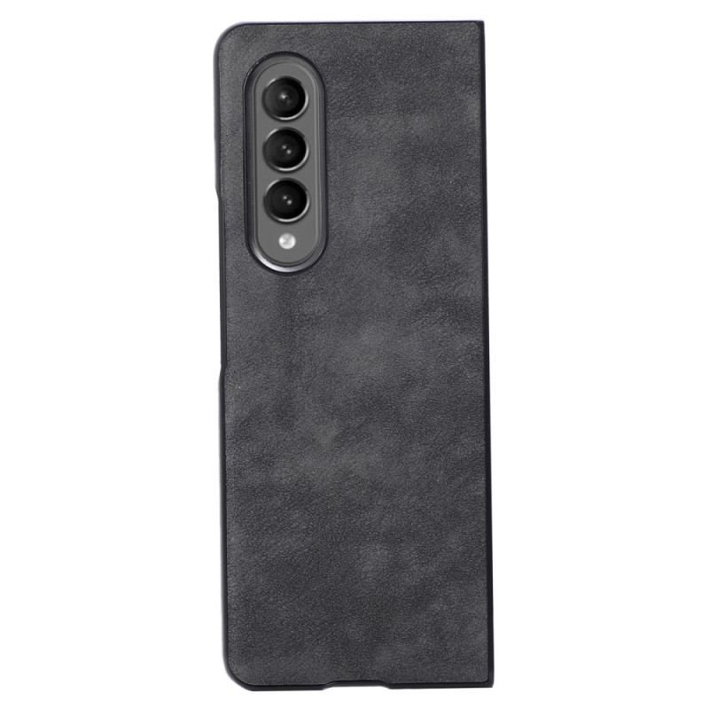 Cover Samsung Galaxy Z Fold 4 Imiteret Læder Hudtekstur