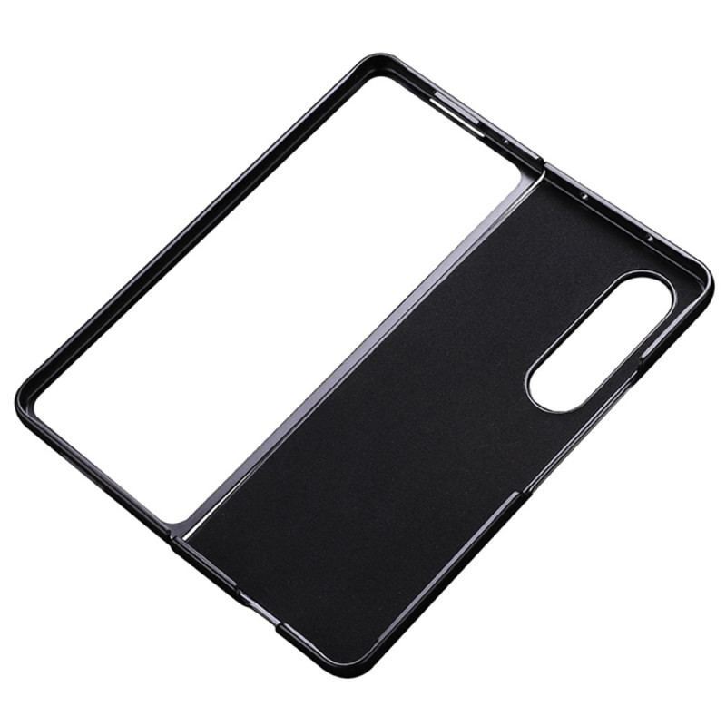 Cover Samsung Galaxy Z Fold 4 Litchi Ægte Læder