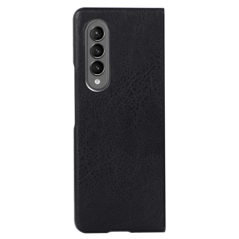 Cover Samsung Galaxy Z Fold 4 Tofarvet Imiteret Læder Tekstureret