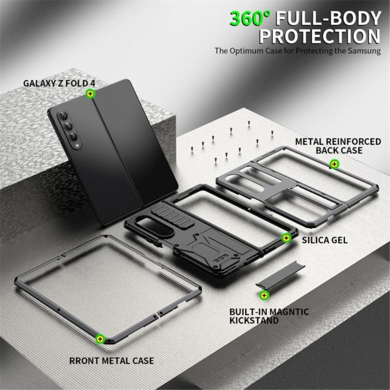 Cover Samsung Galaxy Z Fold 4 Ultra-resistente Tredobbelte Materialer