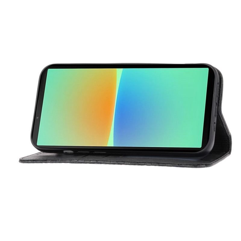 Cover Sony Xperia 1 IV Flip Cover 3d-mønster Læderstil Med Rem