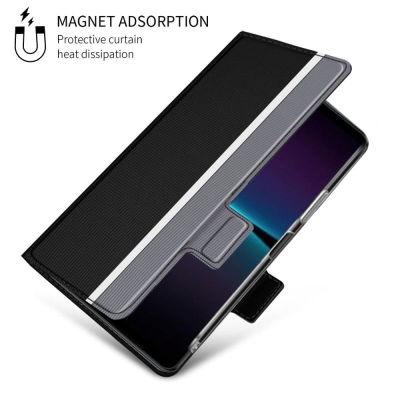 Cover Sony Xperia 1 IV Flip Cover Bicolor Baiyu